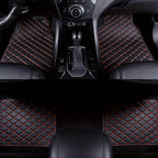Upgrade Your Car With 4pcs Universal Waterproof Leather Car Floor Mats - Front &amp; Rear Full Set!