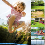 JAPower 16 FT Trampoline with Basketball Hoop, Outdoor Trampoline for Adults Kids