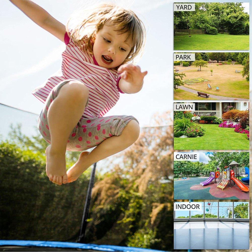 JAPower 16 FT Trampoline with Basketball Hoop, Outdoor Trampoline for Adults Kids