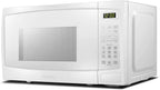 Danby DBMW1120BWW 1.1 Cu.Ft. Countertop Microwave In White - 1000 Watts, Family Size Microwave With Push Button Door