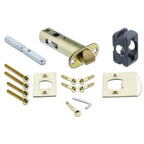 CottaPlate 2-3/4 in. Backset Polished Brass Privacy Bed/Bath Crystal Glass Door Knob