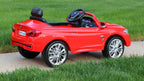 BMW 4-Series Red - First Drive - 12v Kids Cars - Electric Power Ride On Car with Remote, MP3, Aux Cord, Led Headlights, and Premium Wheels