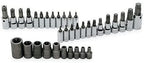 SK Hand Tool 19763 1/4", 3/8" and 1/2" Drive TORX Bit Socket Bit (35 Piece)
