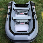 ALEKO Inflatable Boat - 12.5 Feet - Aluminum Floor - Gray
