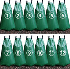 12 Pack 20 Gallon Tree Watering Bags, Reusable, Heavy Duty, Slow Release Water Bags for Trees, Premium PVC Tree Drip Irrigation Bags