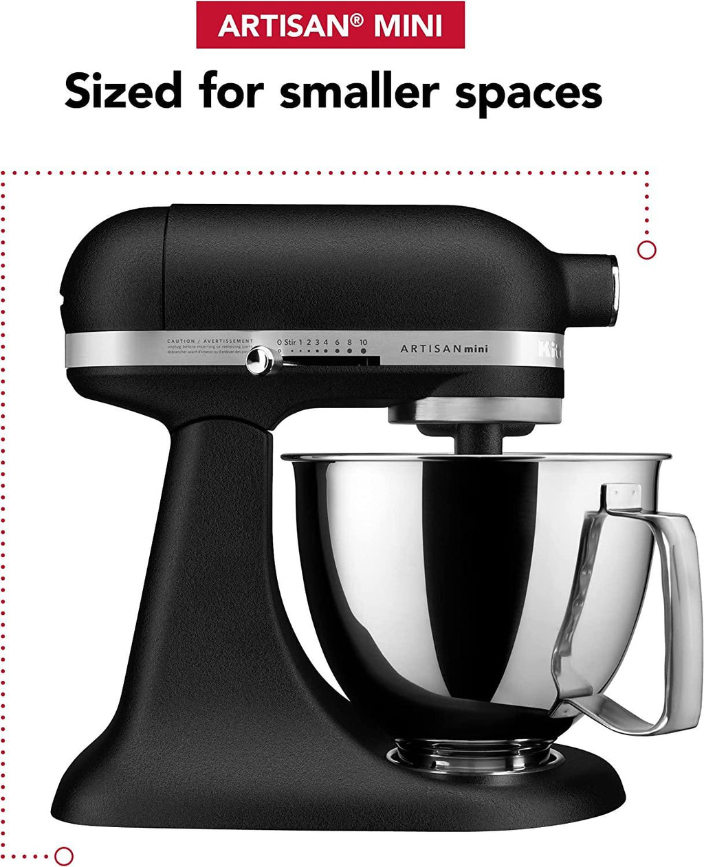 Kitchenaid Artisan Mini Plus 3.5-Qt. Tilt-Head Stand Mixer with Flex Edge Beater