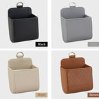 Car Air Vent Hanging StoraBox Mobile Phone Bag PU Leather Car Mobile Phone Holder Car Interior Accessories