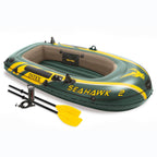Seahawk 2 Inflatable Raft Set and 2 Transom Mount 8 Speed Trolling Motors
