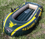 Seahawk 2 Inflatable Raft Set and 2 Transom Mount 8 Speed Trolling Motors