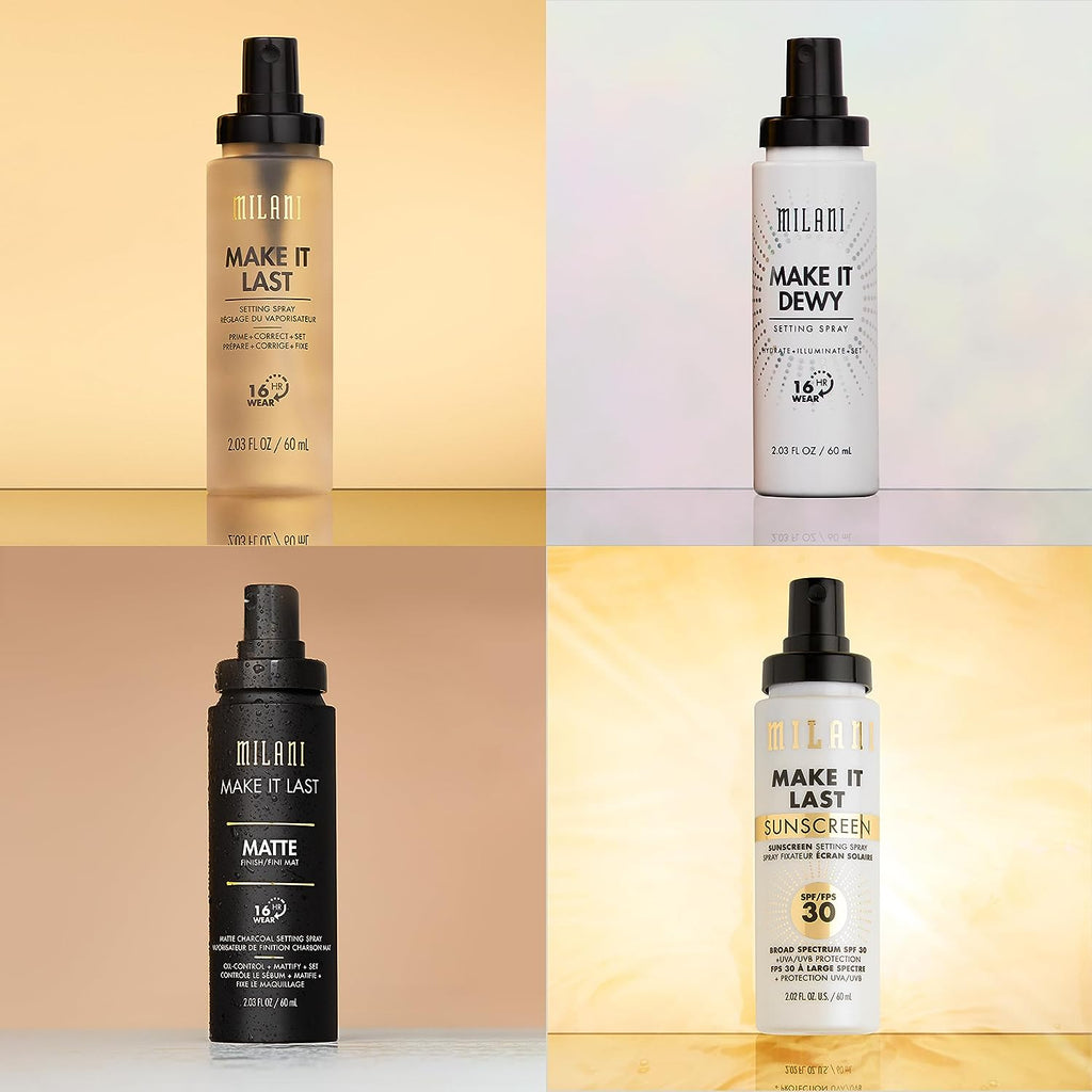 Milani Make It Dewy 3-In-1 Setting Spray - Hydrate + Illuminate + Set (2.03 Fl. Oz.) Cruelty-Free Makeup Setting Spray - Prime &amp; Hydrate Skin for a Bright, Refreshing Look