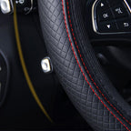 Car PU Leather Steering Wheel Cover
