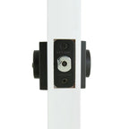 Contemporary Matte Black Square Double Cylinder Deadbolt