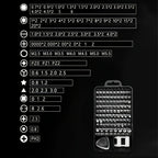 115pcs Car Precision Screwdriver Repair Tool Kit - Multi-function Electronic Screwdriver Set For Watch, Mobile Phone Disassembly &amp; Repair