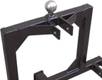 Field Tuff FTF-02TQH Rugged Square Framed Steel 3 Point 2 Inch Thick Hitch for Category 1 Tractors with 2.31 Inch Ball for Gooseneck Trailers, Black
