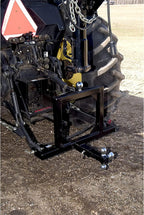 Field Tuff FTF-02TQH Rugged Square Framed Steel 3 Point 2 Inch Thick Hitch for Category 1 Tractors with 2.31 Inch Ball for Gooseneck Trailers, Black