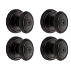 PrestiCarnaby Venetian Bronze Bed/Bath Door Knob (4-Pack)