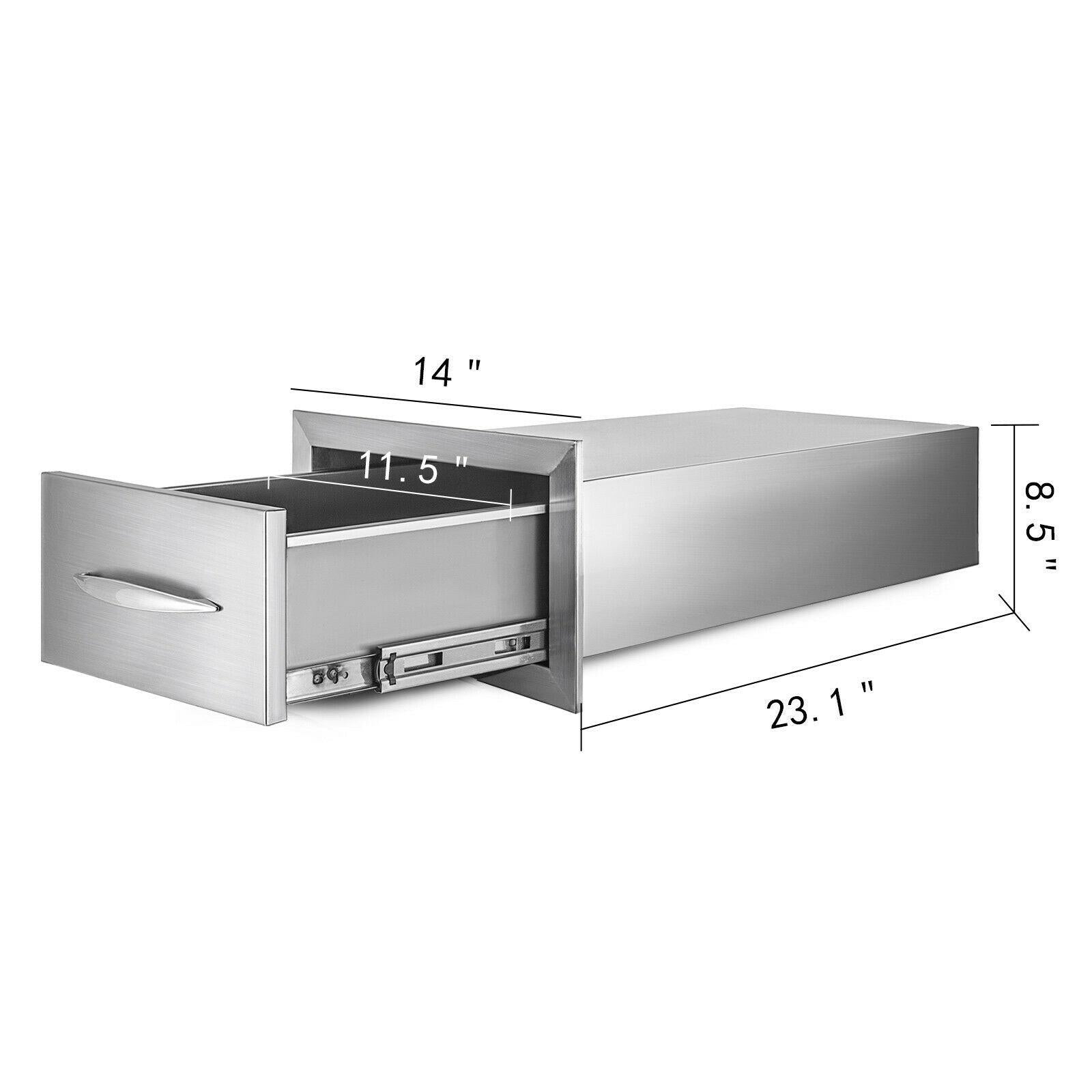 Single/Double/Triple Drawer Outdoor Kitchen BBQ DOOR Island  Steel