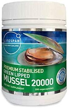 Lifespan Greenlip Mussel 20000mg (200 Capsules) X2