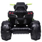Ktaxon Kids ATV Ride-On Car Vehicle Toy with 12V Battery Powered Electric Red 4-Wheeler w/ 3.7mph Max, LED Headlights, AUX Jack