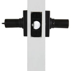 TonbridMatte Black Keyed Entry Door Lever with Square Rose