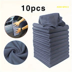 10 PCS Microfiber Car Cleaning Towel Automobile Motorcycle Washing Glass Household Cleaning Small Towel