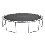 JOYMOR 12ft Kids Trampoline, with Enclosure Net, Upgrade Basketball Hoop Trampoline, Red