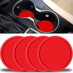 4pcs Car Cup Coasters, Universal Non-Slip Cup Holders Embedded In Ornaments Coaster, Car Interior Accessories Fit Car Accessories