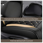Upgrade Your Vehicle with 1pc of Luxury Car Seat Cover - Premium Faux Leather Car Seat Cushion Cover for Front &amp; Rear Seats!