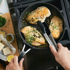 KitchenAid Hard Anodized Nonstick Saute/Fry Pan with Lid, 3 Quart, Onyx Black