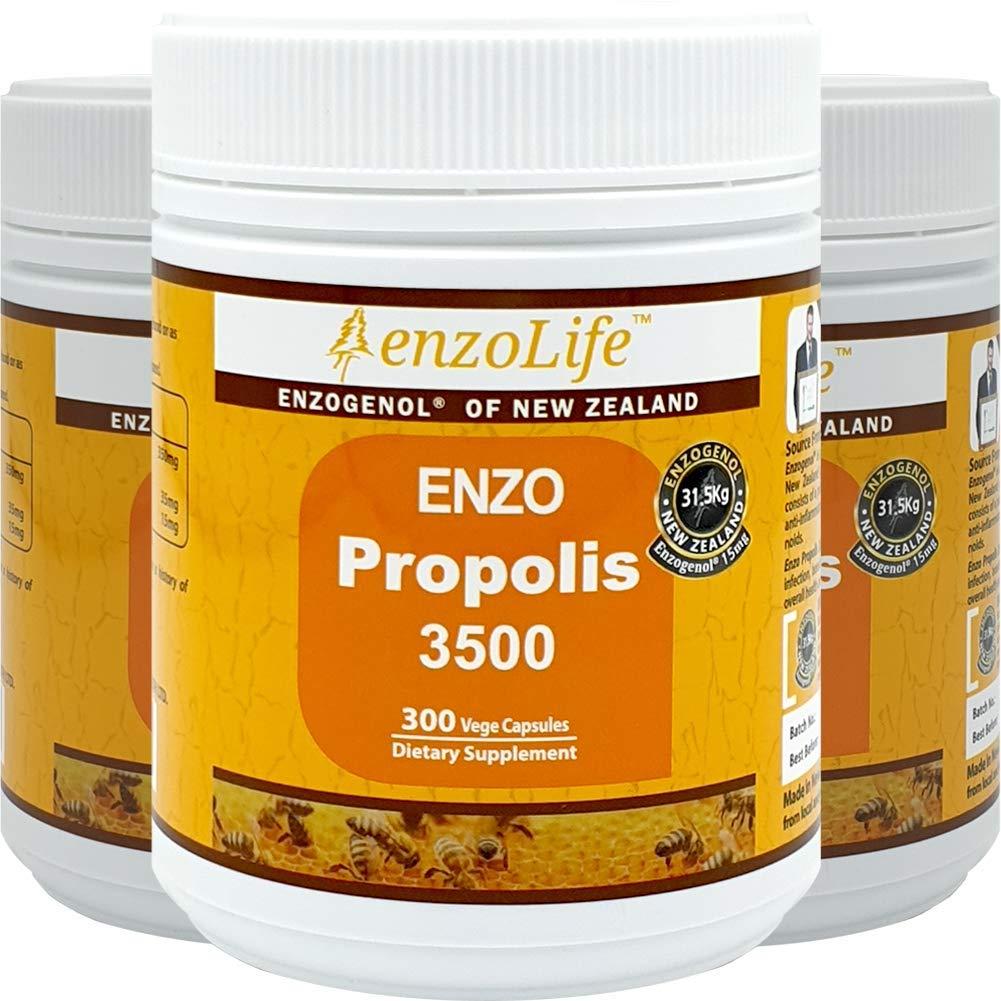 New-Zealand Bee Propolis 3500 300 Capsules Support a Healthy Immune System (3 Bottle)