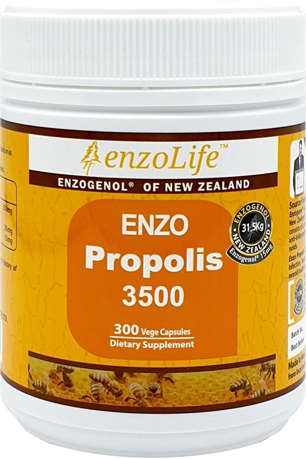 New-Zealand Bee Propolis 3500 300 Capsules Support a Healthy Immune System (3 Bottle)