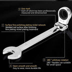 LLRYN Adjustable Pipe Wrenches Universal Wrench Set Hand Tools Wrench Spanner Sets Key Set Ratchet Wrench Spanner Sets