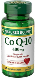Nature's Bounty Cardio Q10, Co Q-10 400 mg Softgels 39 ea (Pack of 10)