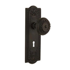 Meadows Plate with Keyhole 2-3/8 in. Backset Oil-Rubbed Bronze Privacy Bed/Bath Meadows Door Knob