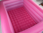 YB&amp;GQ Home Use Family LounPool for Adults &amp; Children,Cartoon Pattern Kiddie Pool Bathtub for Summer Water Party,LarOutdoor Inflatable Swimming Pool Pink 150x105x50cm(59x41x20inch)
