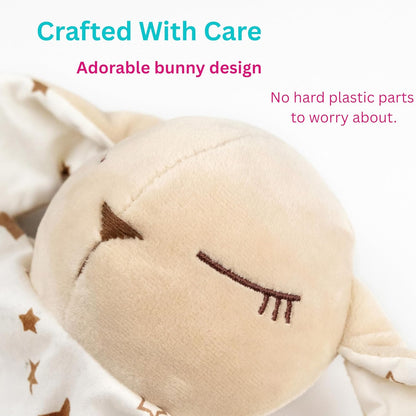 Gender Neutral Baby Gift – Bunny Lovey Security Blanket, Soft Bunny Baby Blanket for Infants & Toddlers, Soft Cuddly Snuggle Toy for Boys or Girls, Big Size 16in