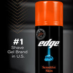 Edge Men's Sensitive Skin Formula Shave Gel with Soothing Aloe, 2.75 Ounce
