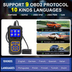 Car Code Reader, OBD2 Scanner Check Engine Light Fault Code Reader Scanner CAN Diagnostic Scan Tool For All OBDII Protocol Cars Since1996