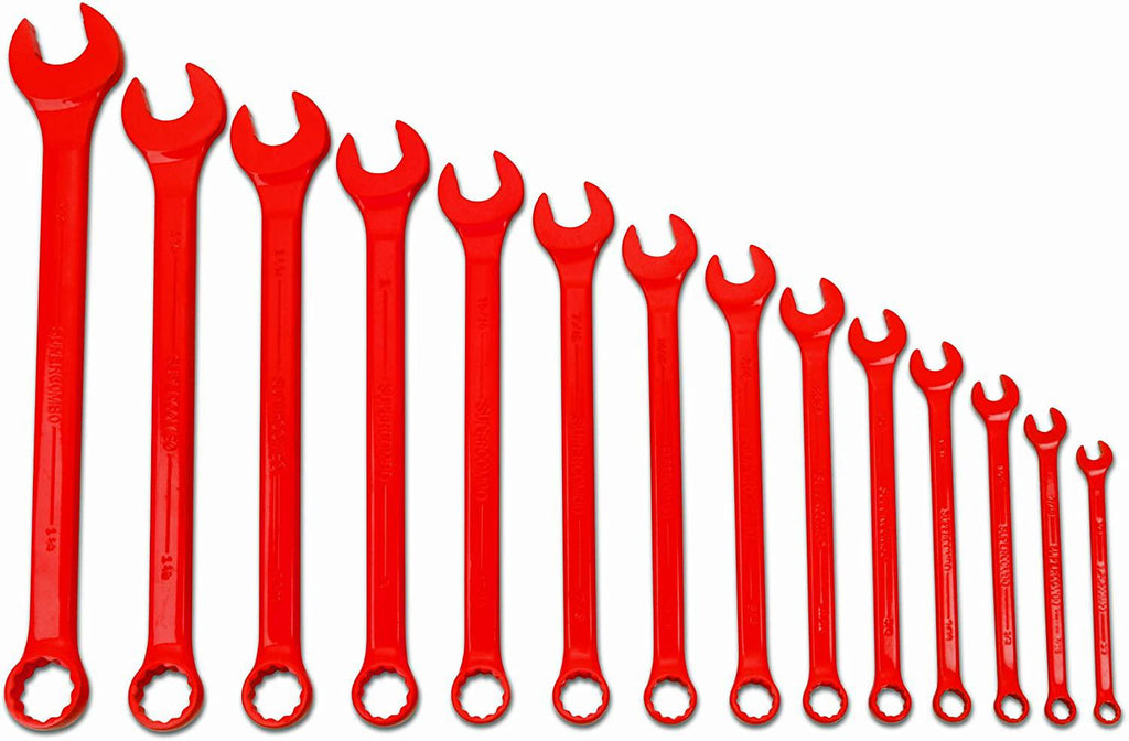 Williams WS-1172RSC 14-Piece Red Super Combo Combination Wrench Set