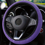Three-dimensional Mesh Breathable Sweat-absorbing Comfortable Non-slip Car Steering Wheel Cover, Without Inner Ring Suitable For 14.57-14.96inch Auto Parts