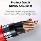Portable Car Jump Starter Battery Power Bank Emergency Booster With LED Light 12V Auto Starting Device Support Starting 12V Gasoline Cars Up To 101.44oz