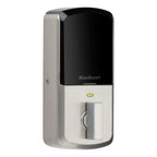HALO Satin Nickel Keypad Wi-Fi Electronic Single-Cylinder Smart Lock Deadbolt featuring SmartKey Security