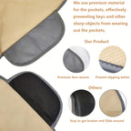 1pc / 3 Pcs Car Seat Cushion, Non-Slip Rubber Bottom With StoraPouch,Premium Comfort Memory Silk Cotton, Car Seat Pad Universal