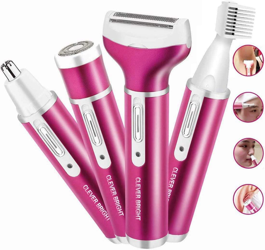 Women's Hair Removal Electric Shaver Ladies  4 in 1 for Legs Bikini Facial