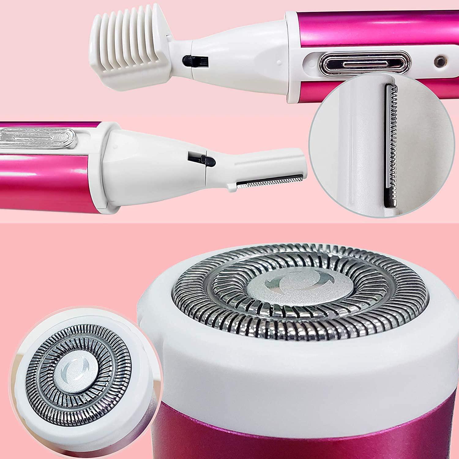 Women's Hair Removal Electric Shaver Ladies  4 in 1 for Legs Bikini Facial