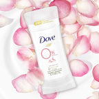 Dove Antiperspirant Deodorant Stick 48 Hour Protection And Soft And Comfortable Underarms Rose Petals Deodorant for Women, 2.6 Ounce (Pack of 4)