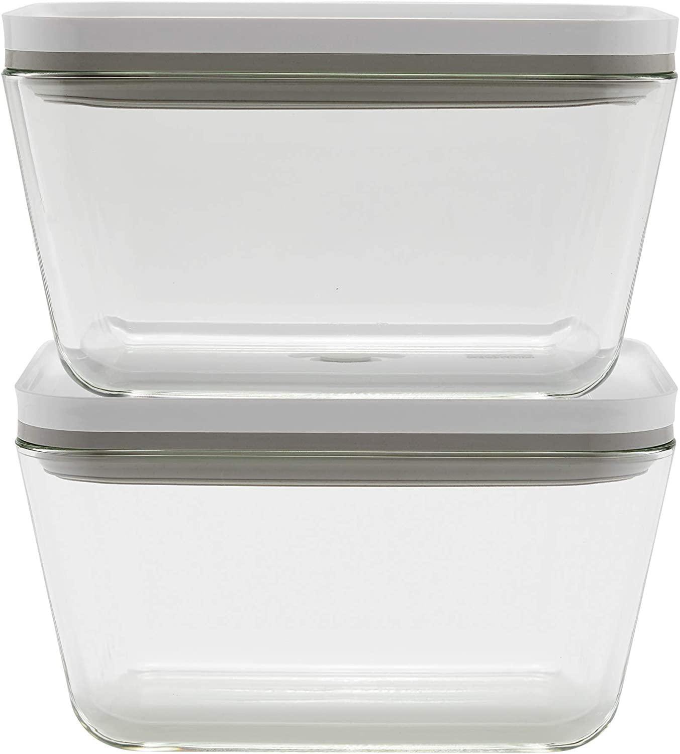 ZWILLING Fresh & Save 2-pc Large Glass Airtight Food Storage Container, Meal Prep Container