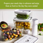 ZWILLING Fresh & Save 2-pc Large Glass Airtight Food Storage Container, Meal Prep Container