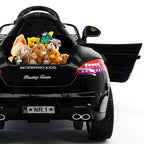 2023 Kids Sports 12V Ride On Car Battery Powered W/ Dining Table, Leather Seat, LED Lights