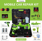 Simtamy Electric Car Jack Kit 3 Ton(6,600lb) 12V Scissor Jack with Electric Impact Wrench, Portable Emergency Car Lift Tire ChanTools